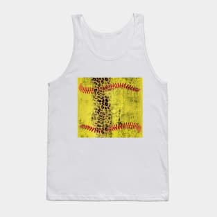 Cheetah texture softball ball Tank Top